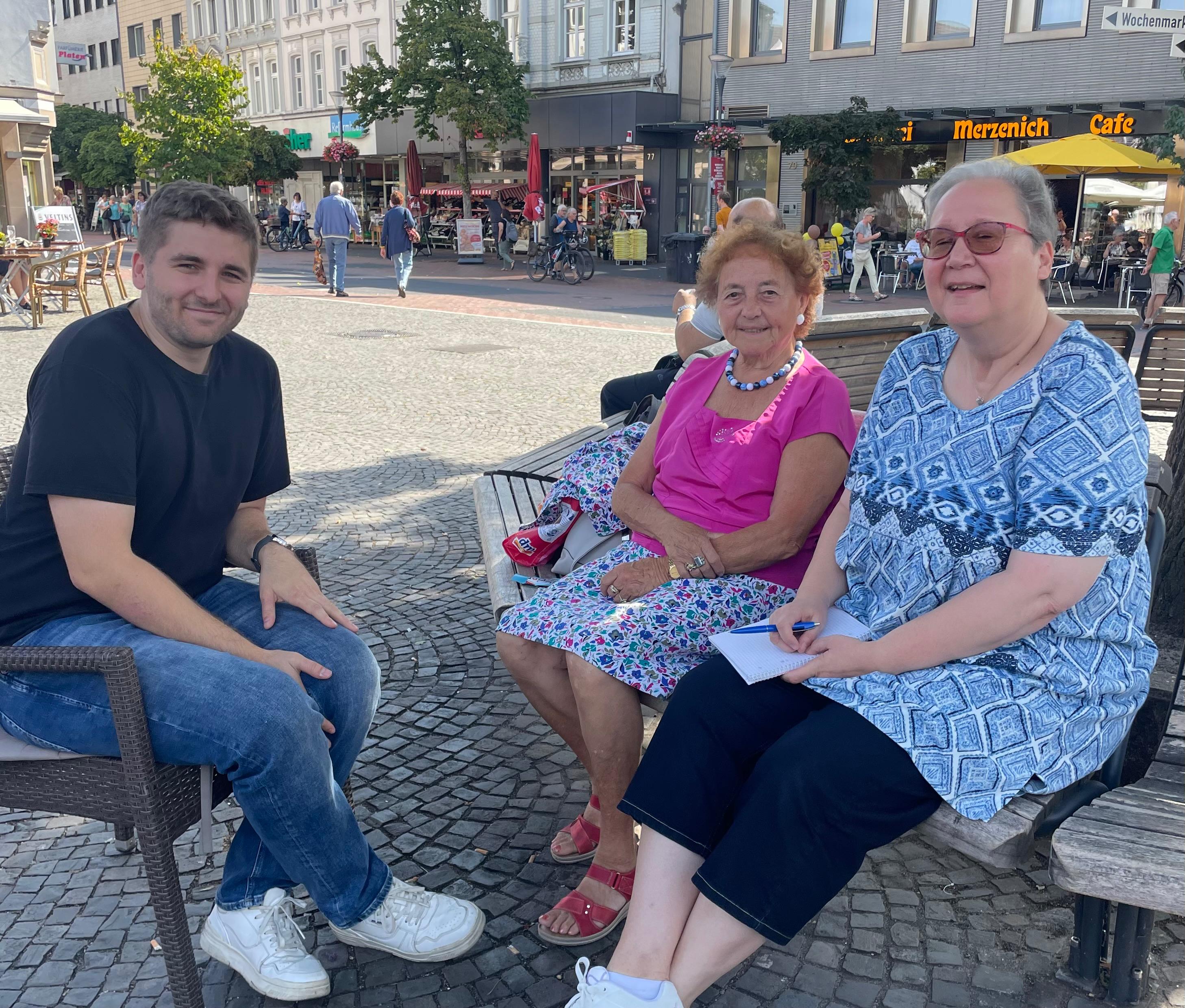 Fabian Filatov und Ingrid Benecke im Interview zum Antrag am Alten Markt