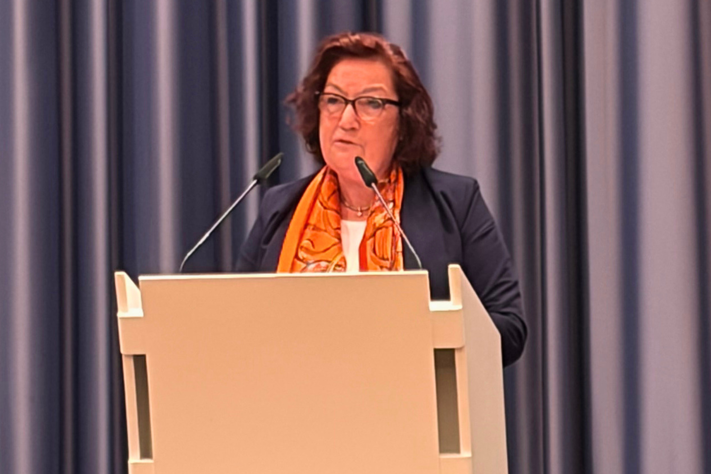 Claudia  Schlottmann MdL bei ihrer Bewerbungsrede